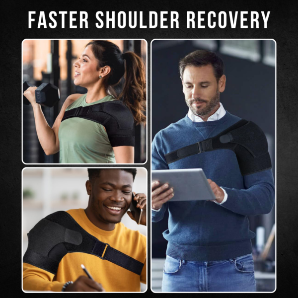 ZEENCARE Shoulder Brace with Reusable Hot and Cold Gel Pack - Image 6