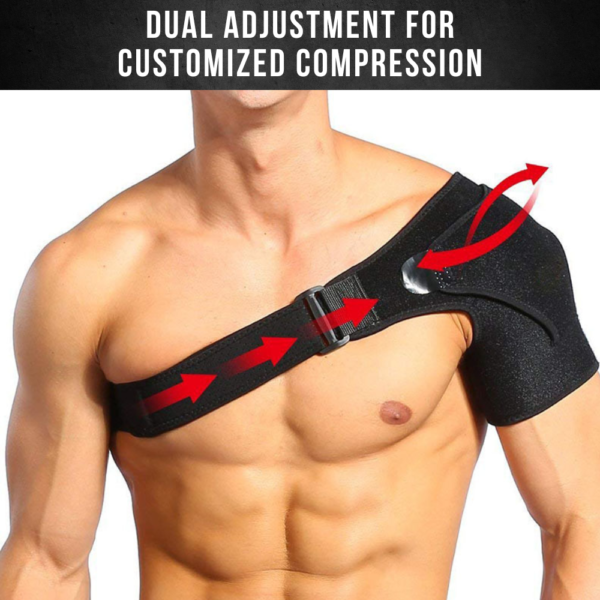 ZEENCARE Shoulder Brace with Reusable Hot and Cold Gel Pack - Image 4