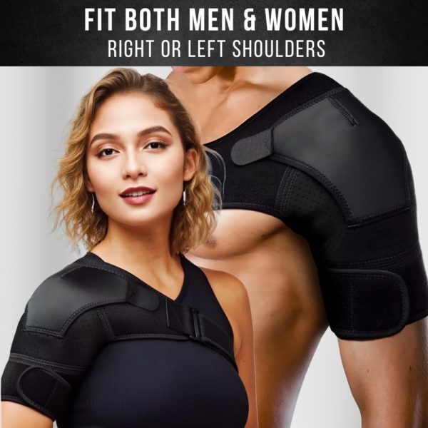 ZEENCARE Shoulder Brace with Reusable Hot and Cold Gel Pack - Image 5