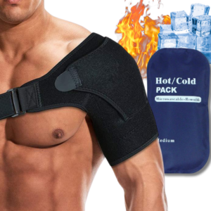 ZEENCARE Shoulder Brace with Reusable Hot and Cold Gel Pack