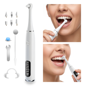 ZEENCARE Electric Tooth Polisher with 6 Brush Heads Teeth Cleaning Tools